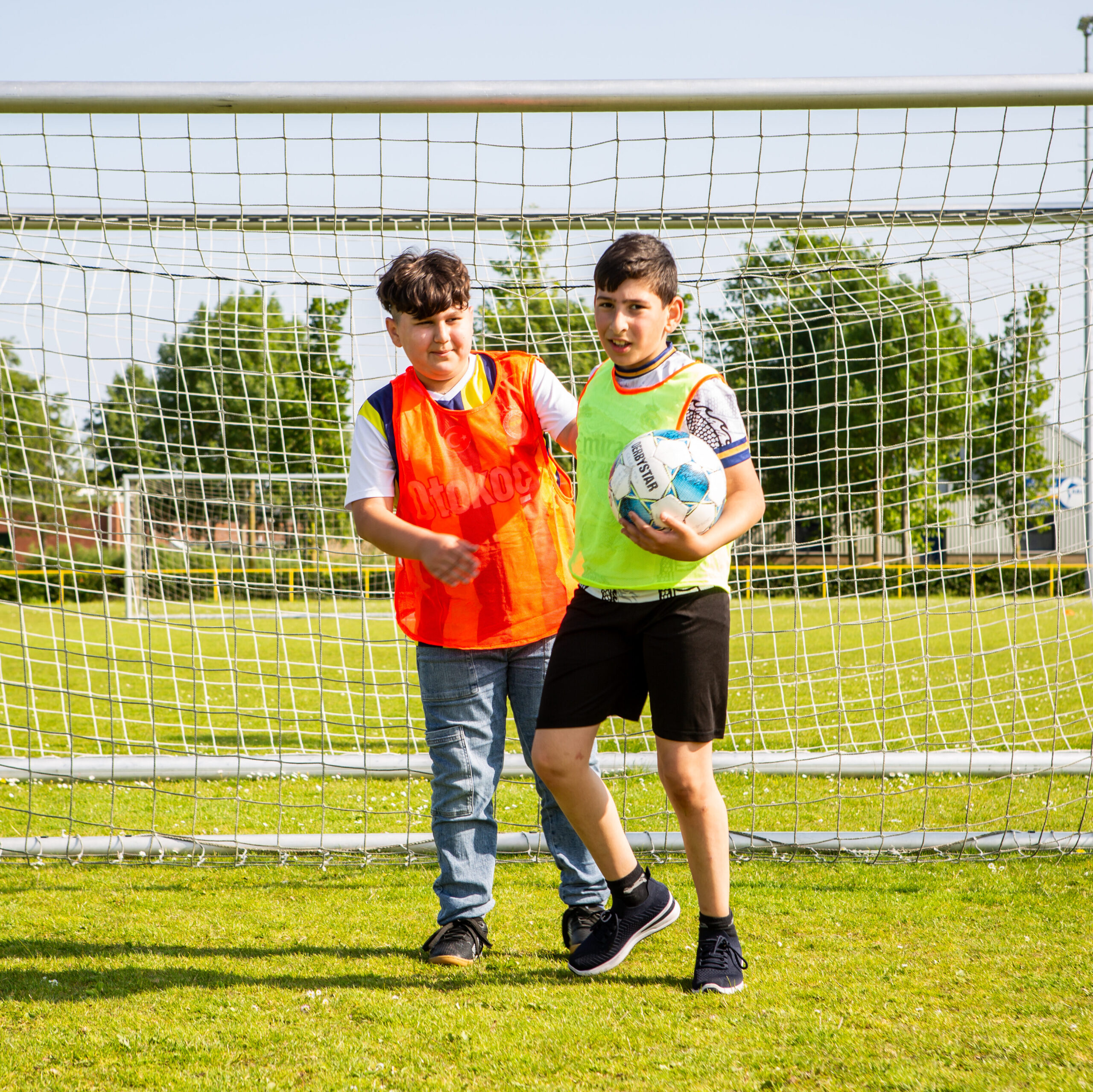 Twee spelers van het inclusieve team van RVC Celeritas