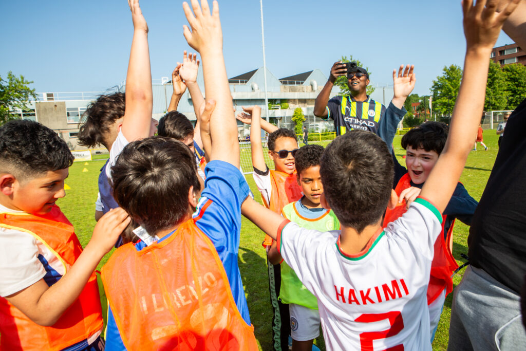 Groepsyell inclusief voetbalteam RVC Celeritas